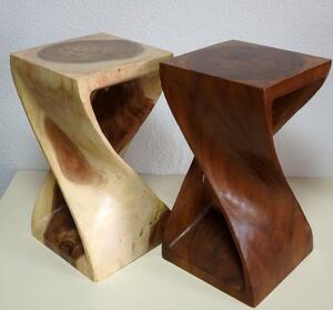 Odkladací stolík / exotické drevo, 50 cm