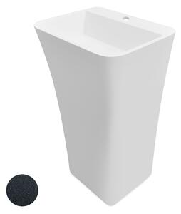 Besco Voľne stojace umývadlo z liateho mramoru Assos S-Line Glam G UM VS-OPB 52x41x84 cm, s otvorom pre batériu
