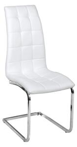 Jedálenská stolička Dulcia - biela / chróm