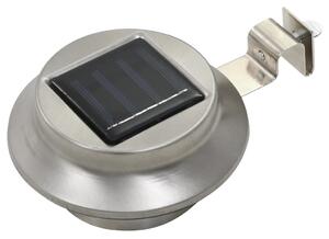Vonkajšie solárne svietidlá 6 ks biele 12 cm LED okrúhle