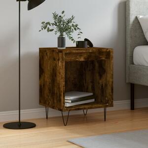 Nočný stolík dymový dub 40x35x50 cm kompozitné drevo