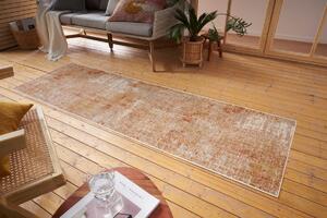 Nouristan - Hanse Home koberce Kusový koberec Cairo 105585 Gizeh Cream Red – na von aj na doma - 80x200 cm