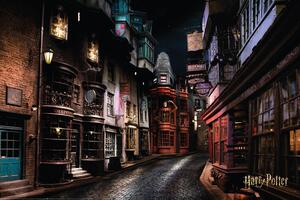 Plagát, Obraz - Harry Potter - Šikmá ulička, (91.5 x 61 cm)