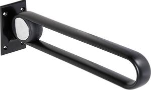 Bemeta Design HELP: Madlo, 620 mm, v tvare U, sklopné, bez krytky, hliník, čierna - 355107270