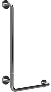 Bemeta Design HELP: Madlo, 890 mm, v tvare L, ľavé, skladané, s krytkou, nerez, lesk - 301154041