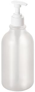 Bemeta Design Plastová fľaša pre dávkovač mydla, 500 ml, guľatá, s pumpičkou, transparentná - 131567700