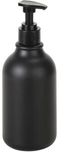 Bemeta Design Plastová fľaša pre dávkovač mydla, 500 ml, guľatá, s pumpičkou, plast, čierna - 131567702