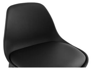 Čierna barová stolička Kokoon Turel, výška sedu 79 cm