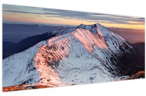 Obraz - Zimná horská panoráma II. (120x50 cm)