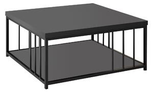 Dizajnový konferenčný stolík Natine 90 cm antracitový / čierny