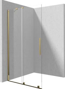 Deante Sprchová zastena Walk-in Prizma, posuvná - KTJ Z39R 90 cm, zlatý lesk - bez vaničky