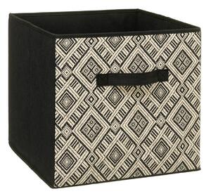 Úložný box Ethnique, 31x31x31 cm, čierna