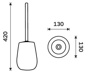 Nimco WC kefa TABO - TA 3194-08
