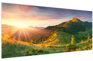 Obraz - Letná krajina (120x50 cm)