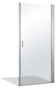 Roltechnik Outlet Jednokrídlové sprchové dvere LYP1 pre inštaláciu do niky - bez vaničky ROTH-Variant: šírka: 80 cm, orientácia: Univerzálna - (LYP1_800 - 1135008201), ROTH-Profily: profily: strieborná, výplň: transparent