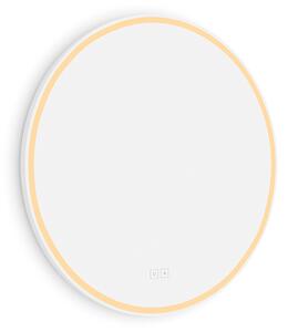 Nimco Biele okrúhle LED zrkadlo pr. 600 s dvoma dotykovými senzormi - ZPB 28000RVX-05