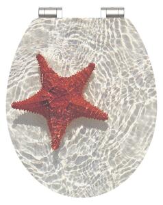 Eisl Sanitär WC sedadlo MDF Soft Close Red Starfish High Gloss 80541