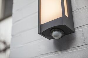 Lutec 5193002118 LED vonkajšie nástenná lampa so senzorom pohybu Qubo 1x13W | 3000K | IP54