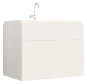 Kúpeľňová skrinka pod umývadlo Mason WH 13 - biela / biely vysoký lesk