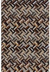 Kožený koberec Typ 2 170x240 cm - vzor patchwork