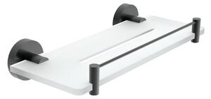 Nimco Polica, 30 cm s ohrádkou IXI UNIX ČIERNA - UNC X430-X-90
