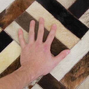 Kožený koberec Typ 2 120x180 cm - vzor patchwork