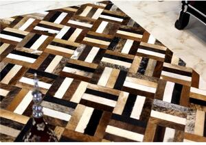Kožený koberec Typ 2 200x300 cm - vzor patchwork