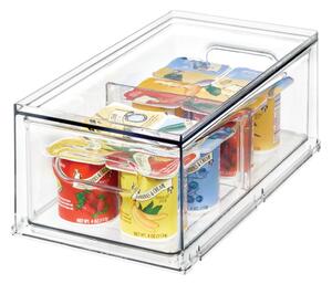 Transparentný úložný box do chladničky iDesign The Home Edit, 31,8 x 17,8 cm
