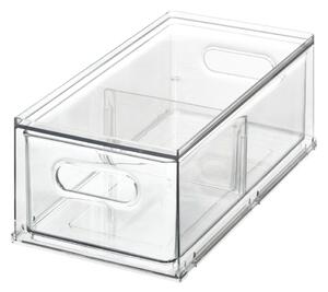 Transparentný úložný box do chladničky iDesign The Home Edit, 31,8 x 17,8 cm
