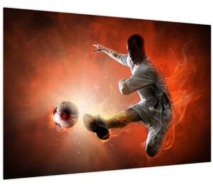 Obraz - Futbalista (90x60 cm)