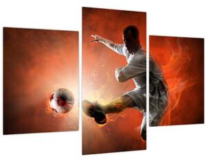 Obraz - Futbalista (90x60 cm)