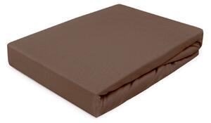 JERSEY PRESTIERADLO 030 90X200 CM HNEDÉ