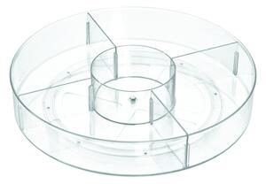Okrúhly transparentný úložný box iDesign The Home Edit, ⌀ 45,7 cm