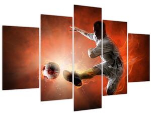 Obraz - Futbalista (150x105 cm)