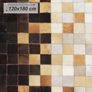 Kožený koberec Typ 7 120x180 cm - vzor patchwork