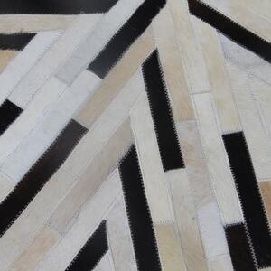 Kožený koberec Typ 8 150x150 cm - vzor patchwork