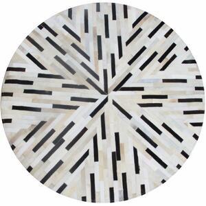 Kožený koberec Typ 8 200x200 cm - vzor patchwork