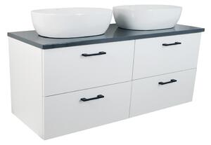 Comodo Kúpeľňová skrinka pod doskové umývadlo Agria NEW W 120-HD - biela/antracit