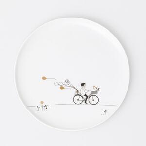 Porcelánový tanier Ride a Bike
