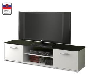 TV stolík Zuno New 1 - čierna / biela