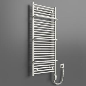 BPS-koupelny Elektrický kúpeľňový radiátor Bodam E AB-E 6240-01, pripojenie typ 01, 40x74 cm, biela RAL 9016