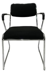 TEMPO Stohovateľná stolička Derya - čierna - 79x53x57 cm