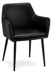 Moderná stolička Abaddon, čierna