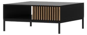 Konferenčný stolík MEORATI, 80x35x80, dub artisan/čierna mat