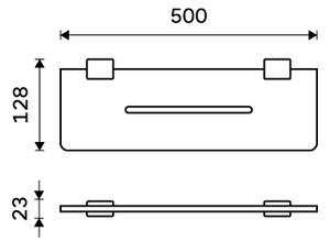 Nimco Polica, 50 cm IXI - Ki-X450-90