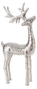 VIANOČNÁ SOŠKA DEER 39CM STRIEBORNÁ