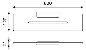 Nimco Polica, 60 cm IXI - MAC X460-90