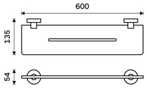 Nimco Polica, 60 cm IXI - UN X460-26