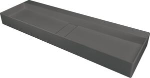 Deante Umývadlo na dosku Blur 120x40 cm - CQB TU2S, granit, antracit metalic