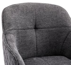 Jedálenská a konferenčná stolička, poťah tmavo šedá látka (a-533 tmavo šedá)